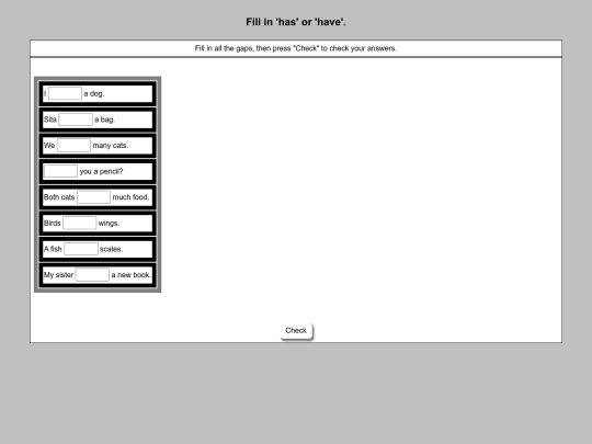 English/Present Tense/have screenshot
