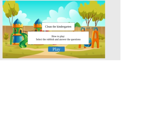 Maths/Decimal Fractions/Kindergarten Cleaning/tutorial screenshot