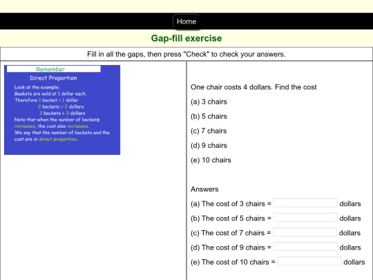 Maths/Direct_proportion/1 screenshot