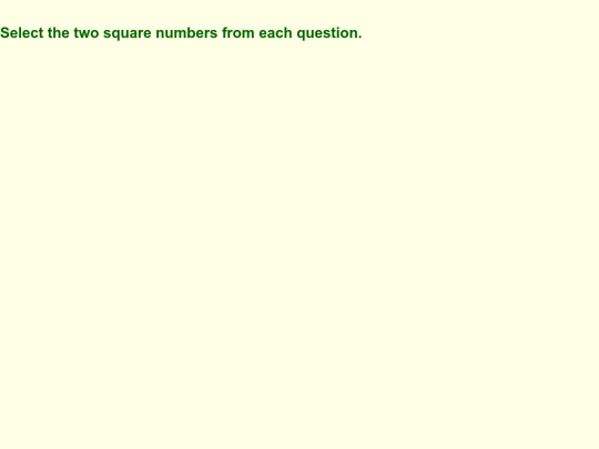 Maths/Square Numbers/1/one screenshot