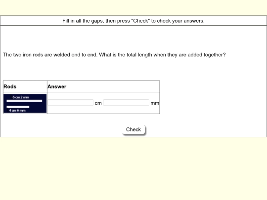 Maths/length/8/1 screenshot