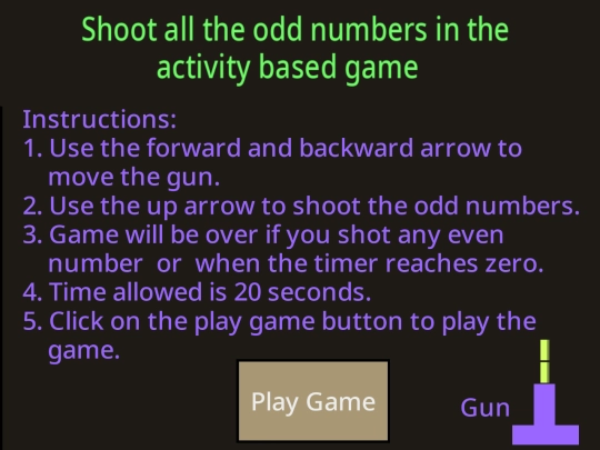 OddAndEvenNumbers screenshot