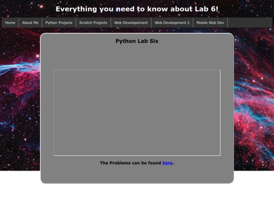 pythonLabSix screenshot