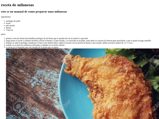 Milanesa/Milanes screenshot