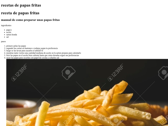 Papas fritas/Fritas screenshot