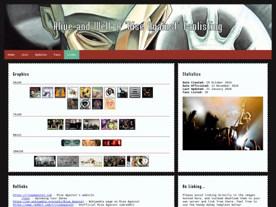 links screenshot