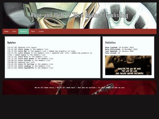 updates screenshot