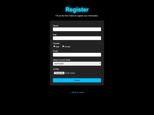 register screenshot