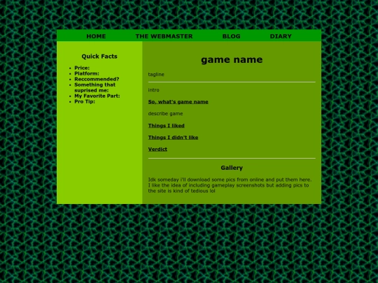 blogposts/reviewtemplate screenshot