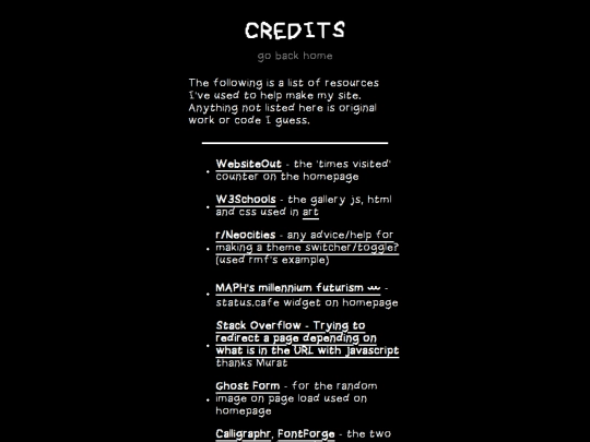 credits screenshot