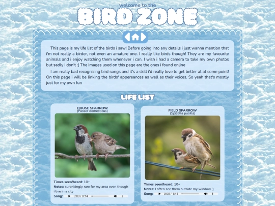 birdzone screenshot