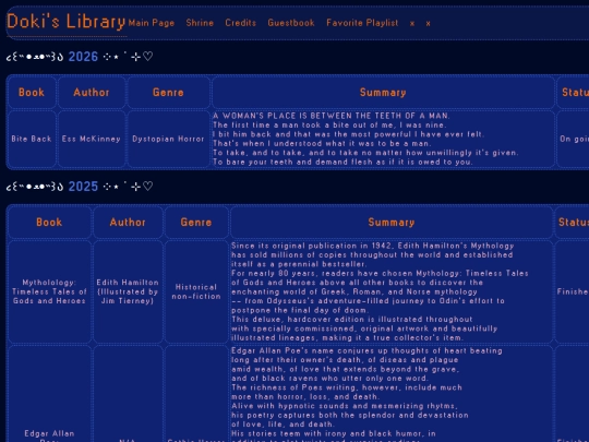 library screenshot