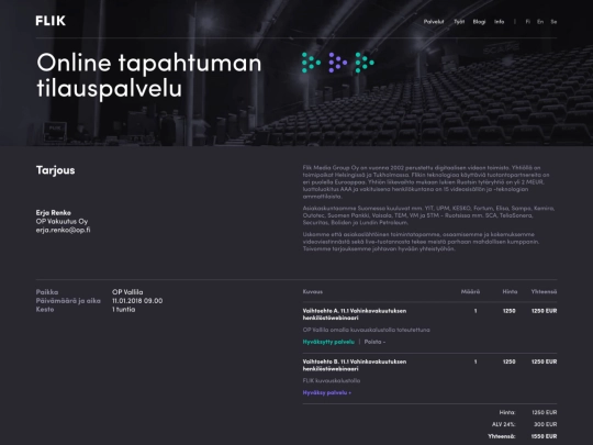 flik_palvelu_demo/tarjous screenshot