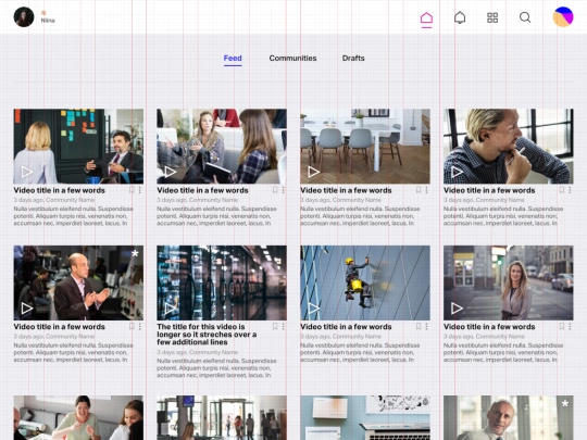struu_demo/grid/struu_feed screenshot