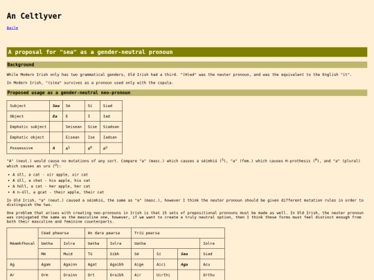 iaith/gaeilge/sea screenshot