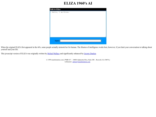 eliza screenshot