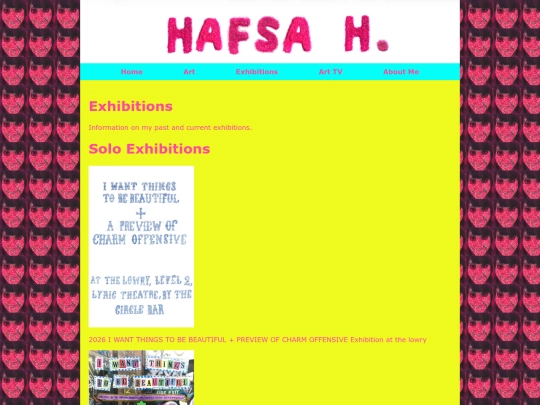 exhibitions screenshot