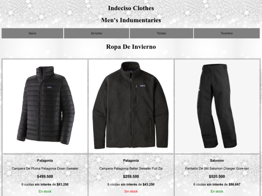 PaginadeRopa/invierno screenshot