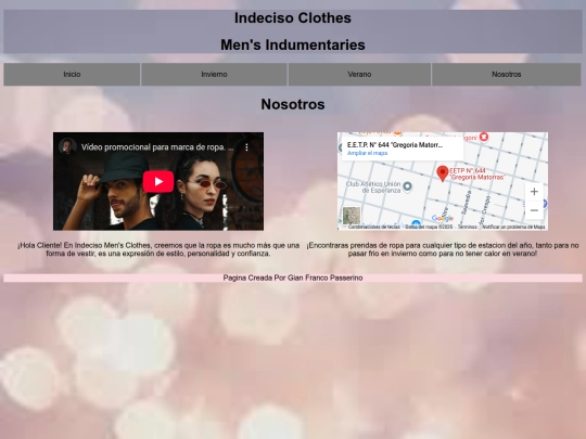 PaginadeRopa/nosotros screenshot