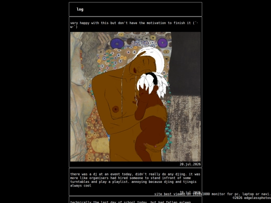 log screenshot