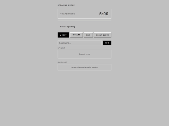 queue screenshot
