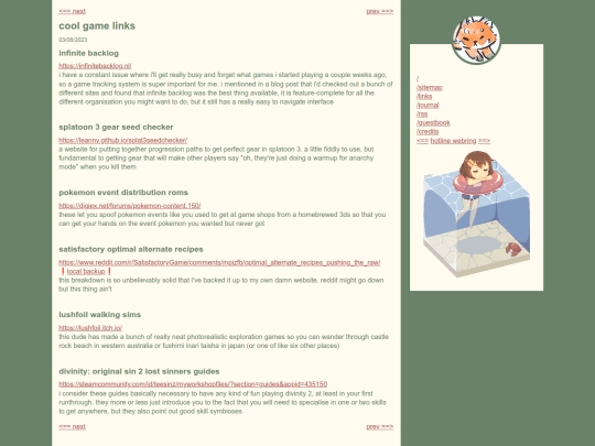 lists/cool_game_links screenshot