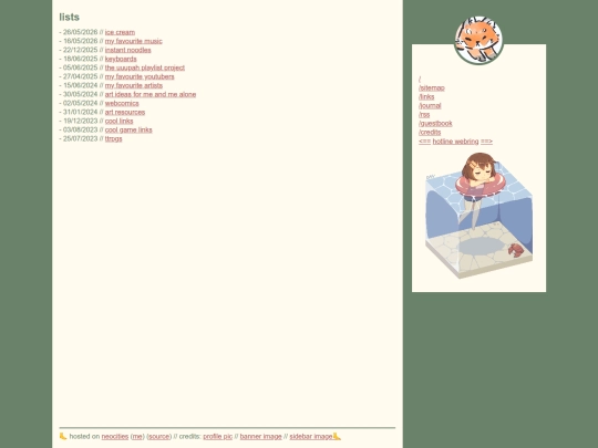 lists screenshot