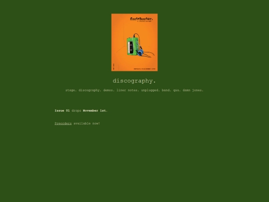 discography screenshot