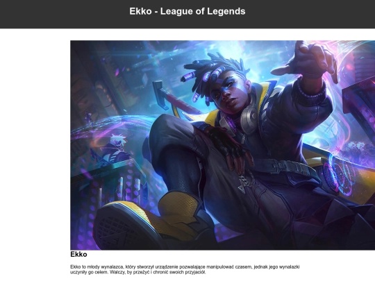 ekko screenshot