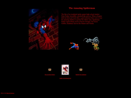 comics/spiderman/spidermn screenshot