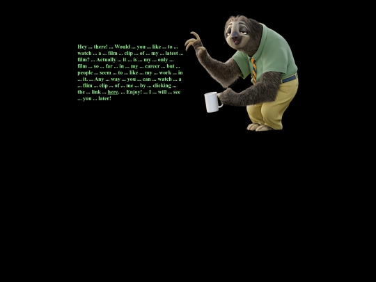 flix/zootopia/flashthesloth screenshot