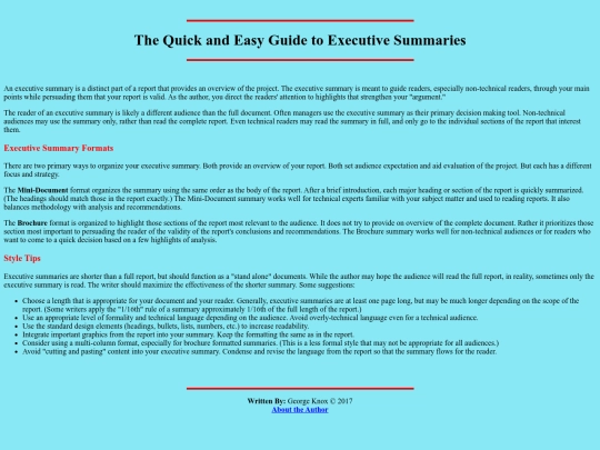 guides/execsummary screenshot