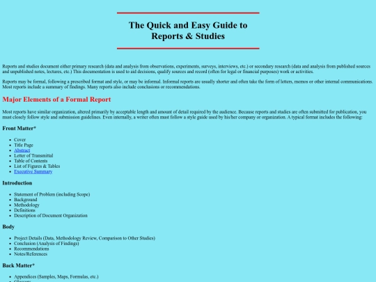 guides/report screenshot