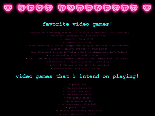 myinterests screenshot