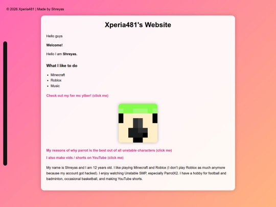 index screenshot