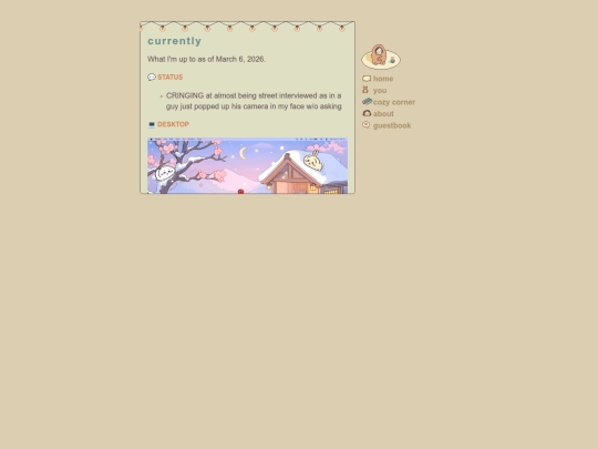 currently screenshot