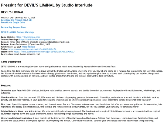 presskit screenshot
