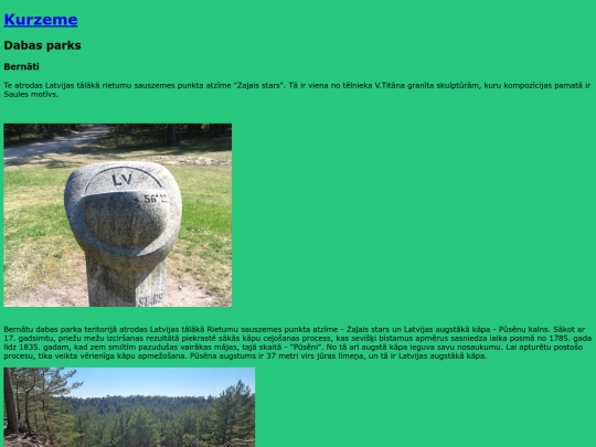 projekts.hmtl/parks screenshot