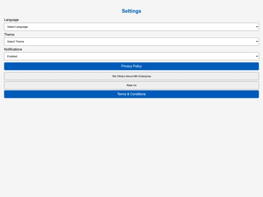 settings screenshot