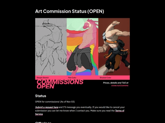 comms screenshot