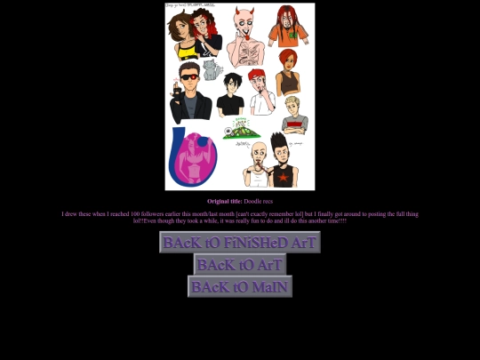 art pages/doodlerecs screenshot