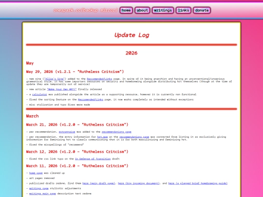 about/update-log screenshot
