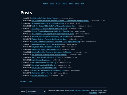 posts screenshot
