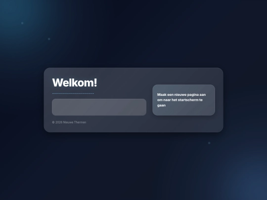 welcome screenshot
