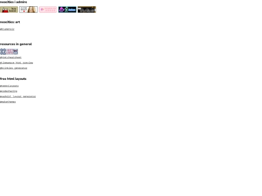 links screenshot