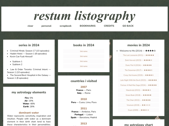 listography screenshot
