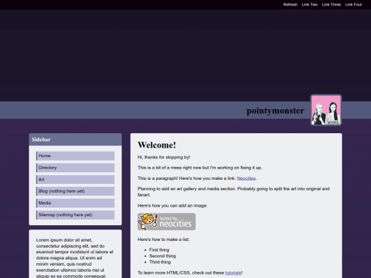index screenshot
