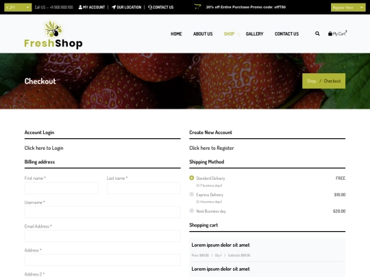 checkout screenshot