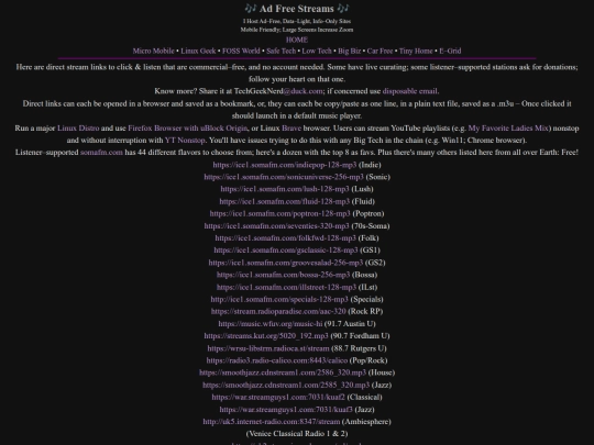 streams screenshot