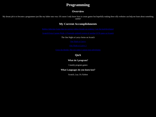 Programming screenshot